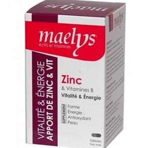 Maelys Zinc et Vitamines B -30 Gélules Maroc