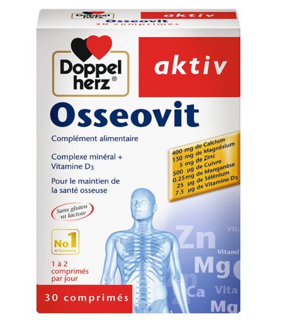 Doppelherz Doppel Herz Aktiv Osseovit 30 Comprimes Maroc
