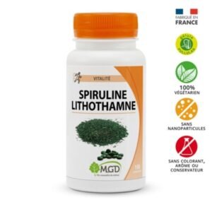 MGD Nature Spiruline Lithothamne 150 gelules Maroc