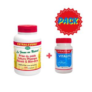 Extralevure 375 Comprimes + Vitalite Zinc Comprimes Pack Maroc