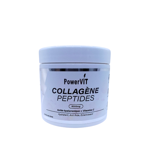 PowerVIT Collagene Peptides 5000mg 200g Maroc
