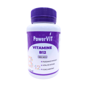PowerVIT Vitamine B12 500MCG 60 Gelules Maroc