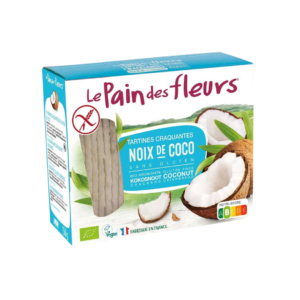 le pain des fleurs Tartines craquantes à la noix de coco sans gluten – 150g Maroc