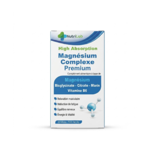 Nutrilab Magnesium Complexe Premium 60 Gelules Maroc